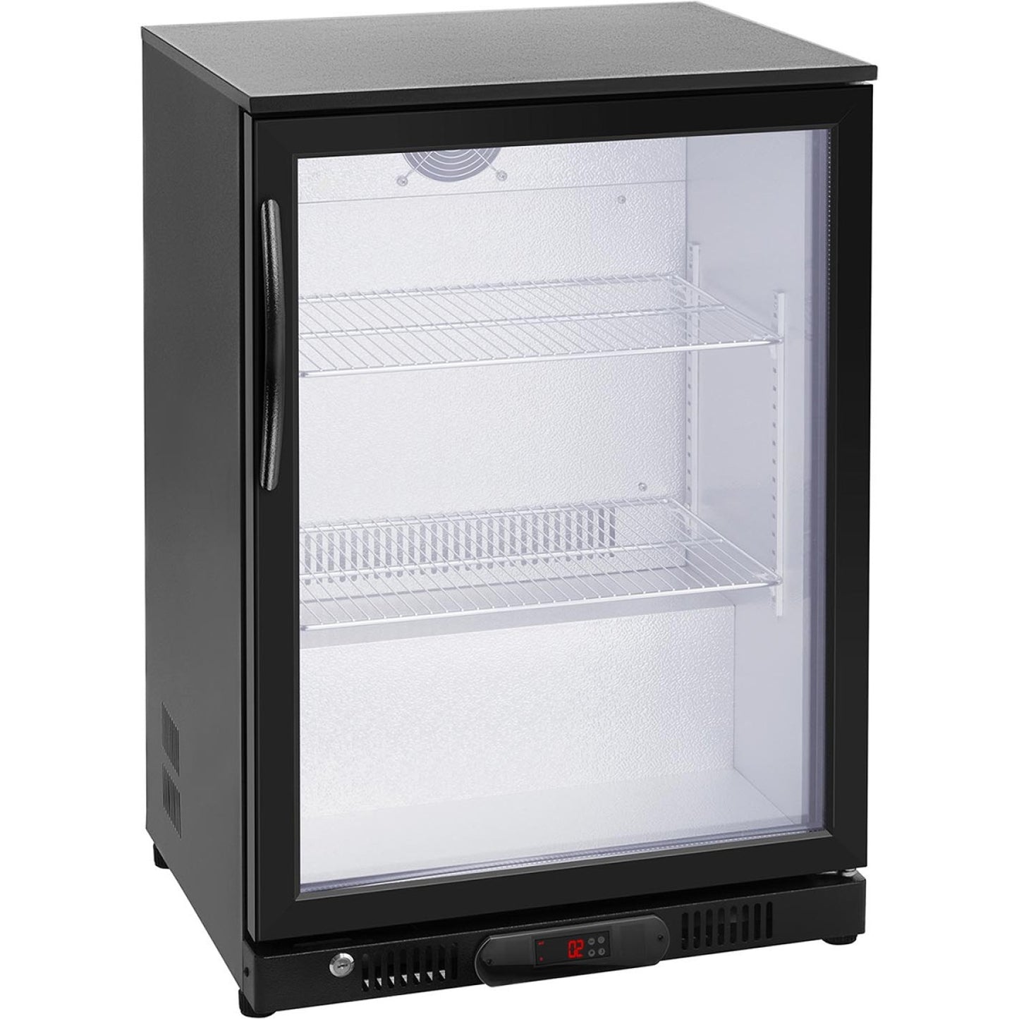 Professional 128L Single Door Undercounter Back Bar Chiller – Black | BC01PP