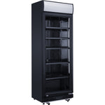Commercial Drink cooler Upright 302 litres Dynamic cooling Hinged glass door Black - LG302DFBLACK