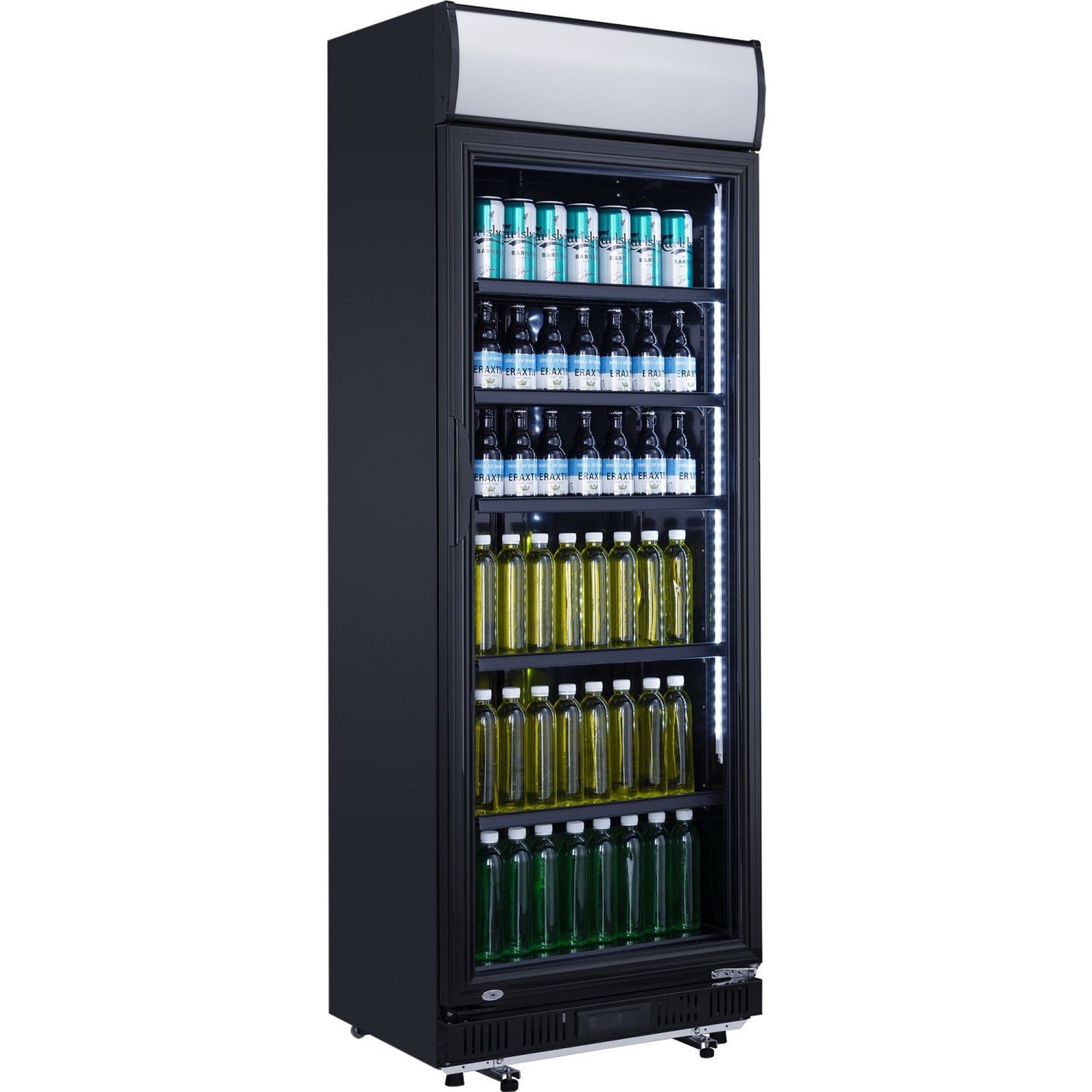 Commercial Drink cooler Upright 302 litres Dynamic cooling Hinged glass door Black - LG302DFBLACK