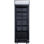 Commercial Drink cooler Upright 302 litres Dynamic cooling Hinged glass door Black - LG302DFBLACK