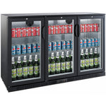 Professional 300L 3 Hinged Glass Door Back Bar Cooler – Black (850mm Height) | BC03PP85