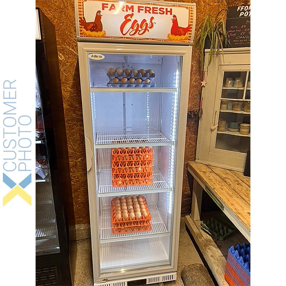 Commercial Drink cooler Upright 402 litres Dynamic cooling Hinged glass door Canopy light - LG402DF