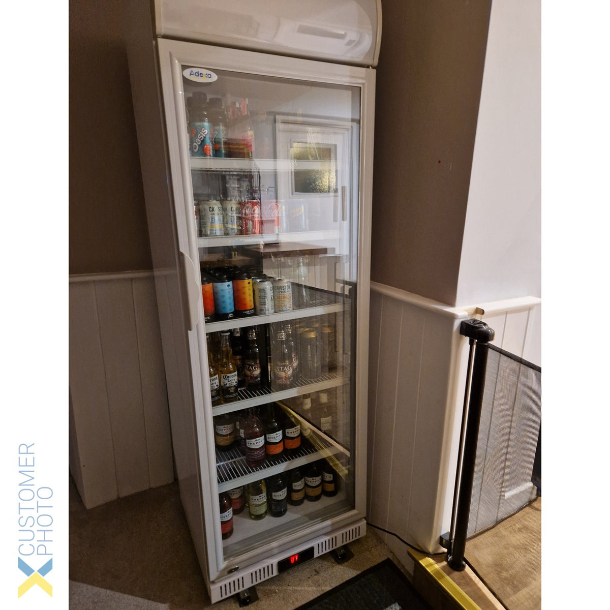 Commercial Drink cooler Upright 402 litres Dynamic cooling Hinged glass door Canopy light - LG402DF