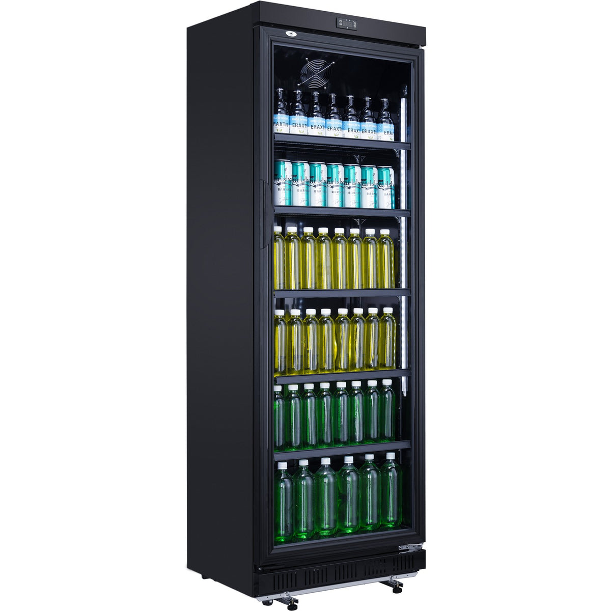 Commercial Drink cooler Upright 402 litres Dynamic cooling Hinged glass door Black - LG402PFBLACK