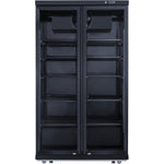 Commercial Bottle cooler Upright 773 litres Fan cooling Twin hinged doors Black - LG805ABLACK