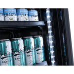 Commercial Bottle cooler Upright 773 litres Fan cooling Twin hinged doors Black - LG805ABLACK