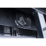 Commercial Bottle cooler Upright 773 litres Fan cooling Twin hinged doors Black - LG805ABLACK