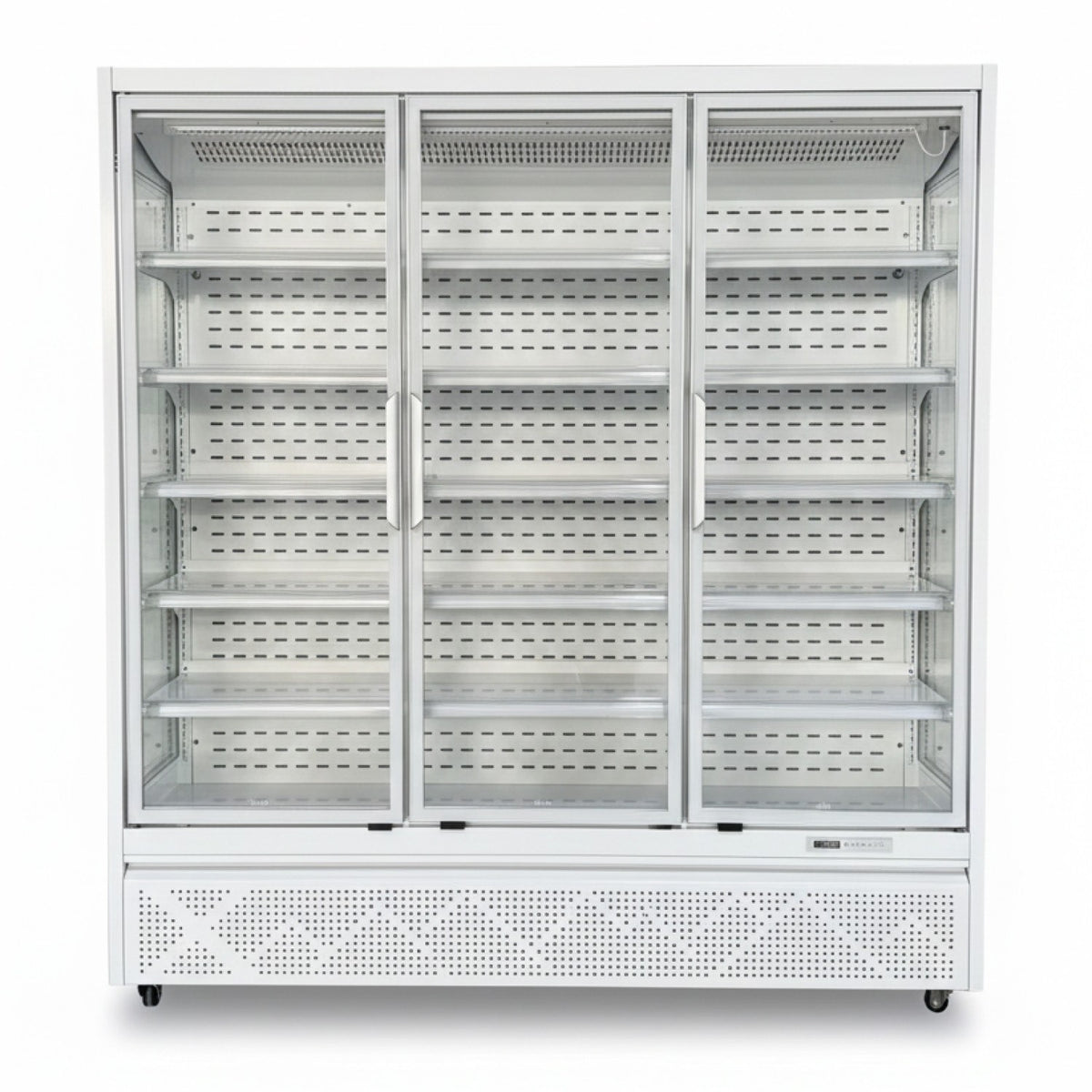 1715L Triple Glass Door Upright Display Refrigerator – 1880 × 720 × 2030 mm White - LKL208