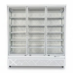 1715L Triple Glass Door Upright Display Refrigerator – 1880 × 720 × 2030 mm White - LKL208