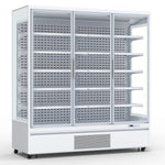 1715L Triple Glass Door Upright Display Refrigerator – 1880 × 720 × 2030 mm White - LKL208