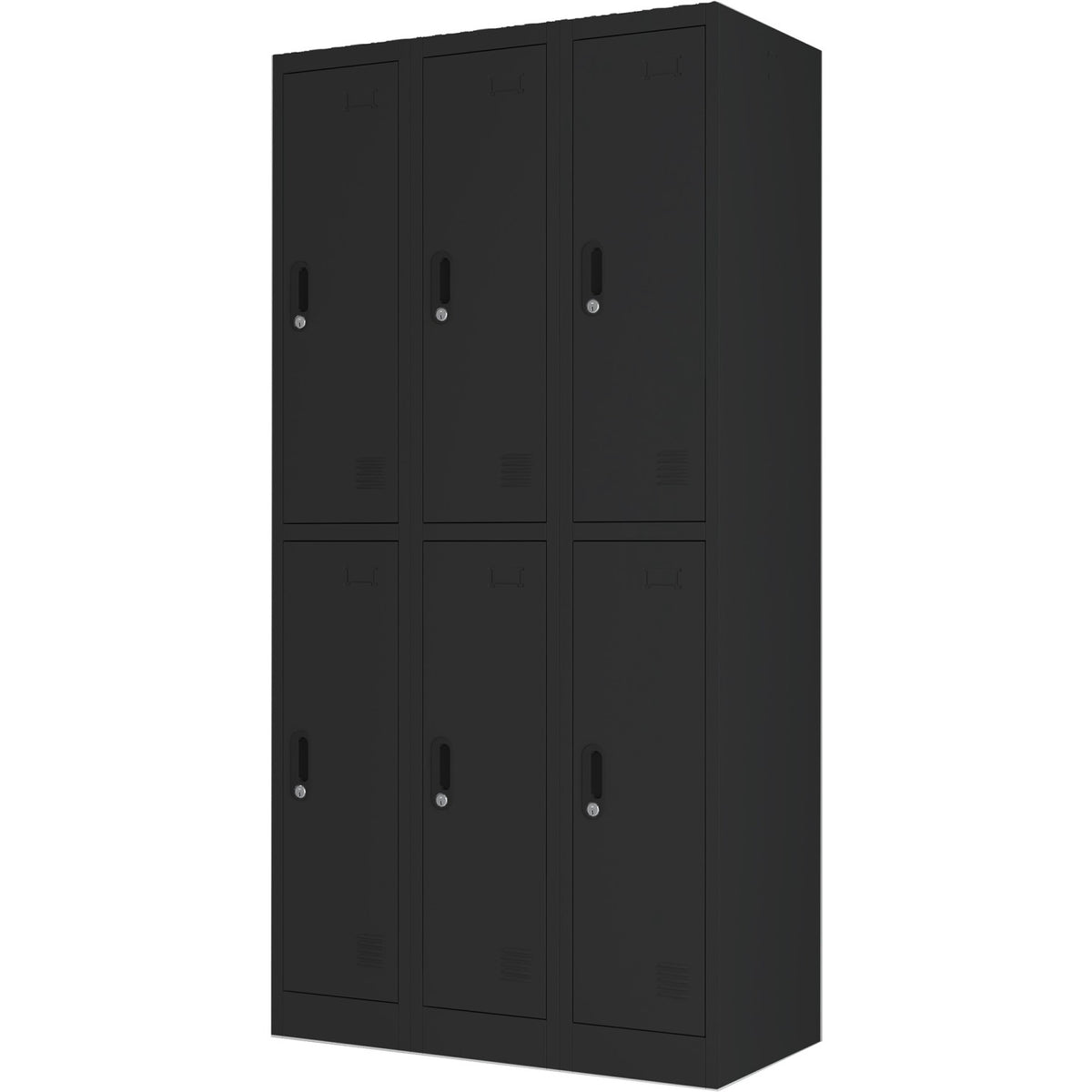 Commercial Black 6 Door Locker 900x450x1800mm - LOCKER6TWBLACK