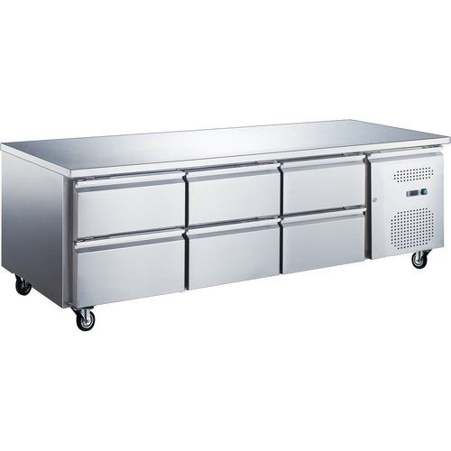 Professional Low Refrigerated Counter / Chef Base 6 drawers 1795x700x650mm - UGN3160