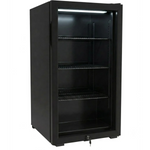 92L Commercial Display Fridge with Glass Door & LED Lighting – Black Bottle Cooler Beer Fridge – LSC92YL - LSC92YL