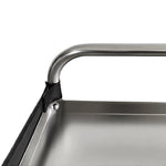 Commercial Stainless Steel Laundry Trolley with Shelves – 1110×490×1125mm Silver - LT01S
