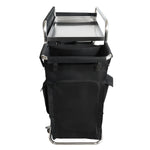 Commercial Stainless Steel Laundry Trolley with Shelves – 1110×490×1125mm Silver - LT01S