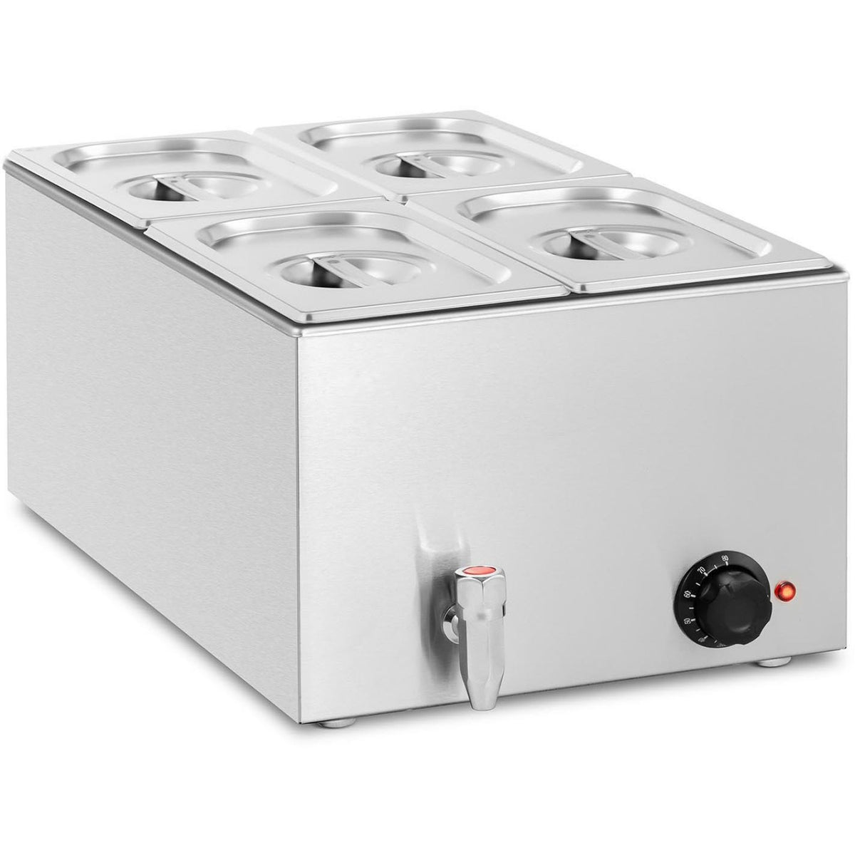 Commercial Bain Marie 4xGN1/4 0.6kW - M104