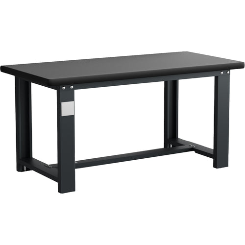 Commercial Heavy Duty Work Table 1200x750x800mm Black - MB80120HDT