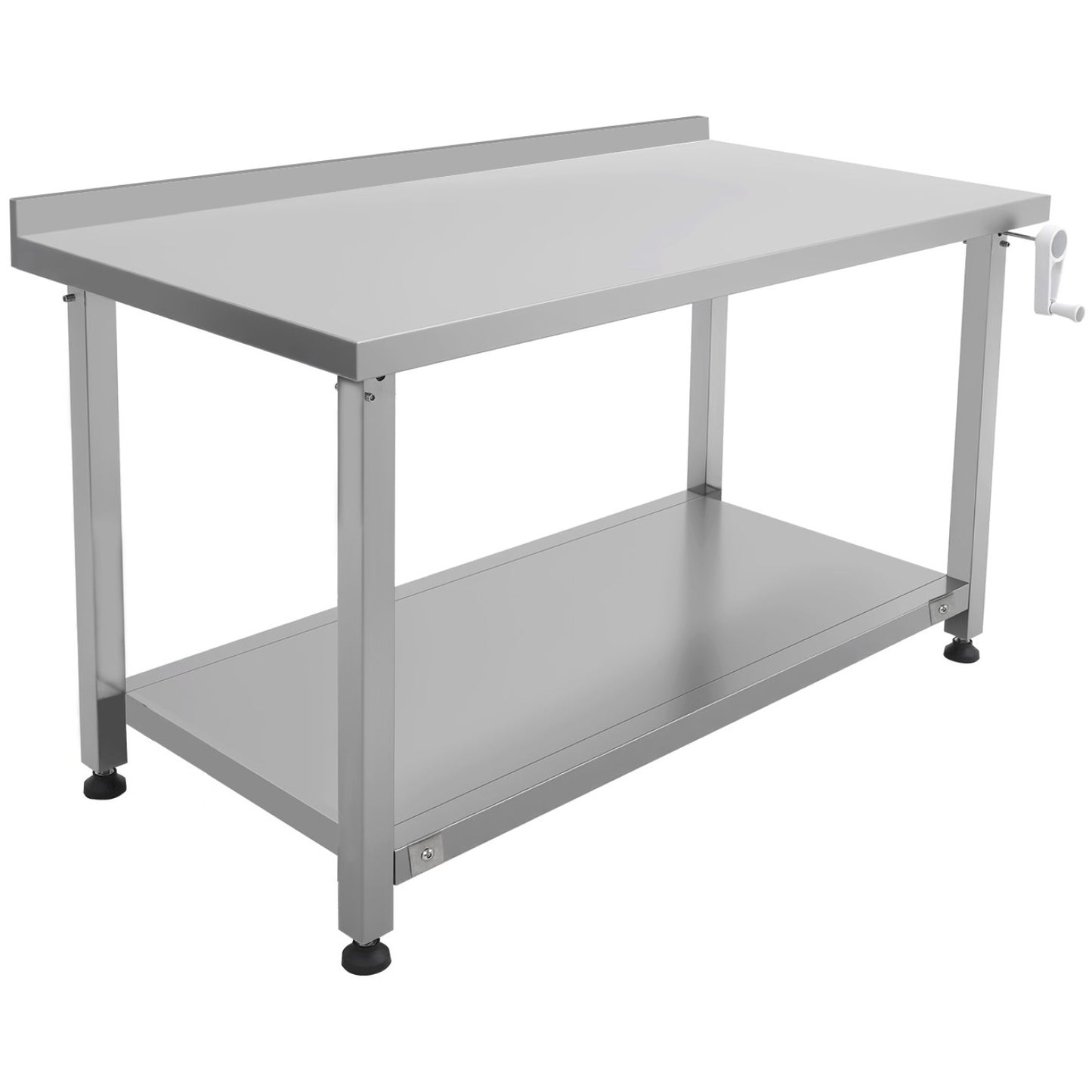 Stainless Steel Elevating Work Table with 50mm Backsplash 1000×700×750–1050mm - MCEWB7010B