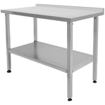 Stainless Steel Elevating Work Table with 50mm Backsplash 1000×700×750–1050mm - MCEWB7010B
