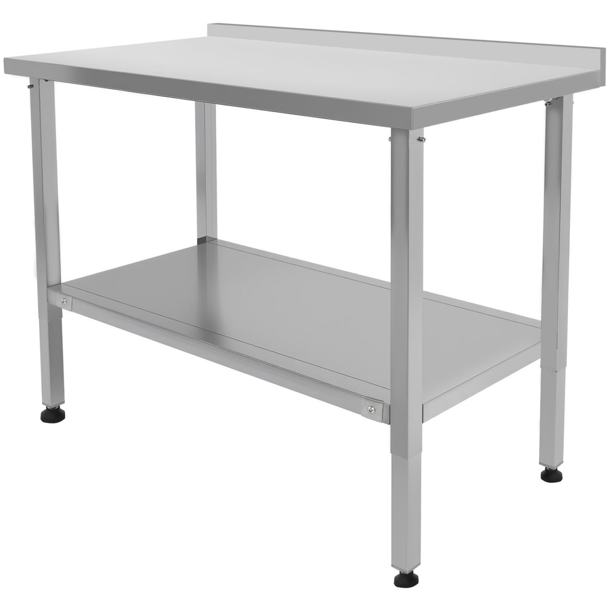 Stainless Steel Elevating Work Table with 50mm Backsplash 900×600×750–1050mm - MCEWB6009B