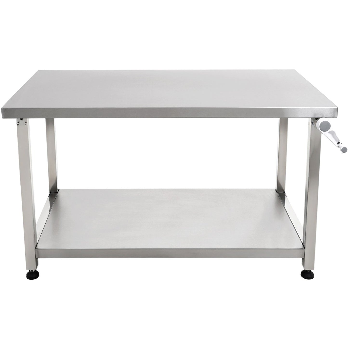 Adexa MCEWB6009 Elevating Work Table — full side view showing height adjustment mechanism
