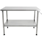 Adexa MCEWB7014 Elevating Work Table — raised to maximum 1000mm height position