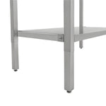 Stainless Steel Elevating Work Table with 50mm Backsplash 1500×700×750–1050mm - MCEWB7015B