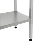 Stainless Steel Elevating Work Table with 50mm Backsplash 1000×700×750–1050mm - MCEWB7010B