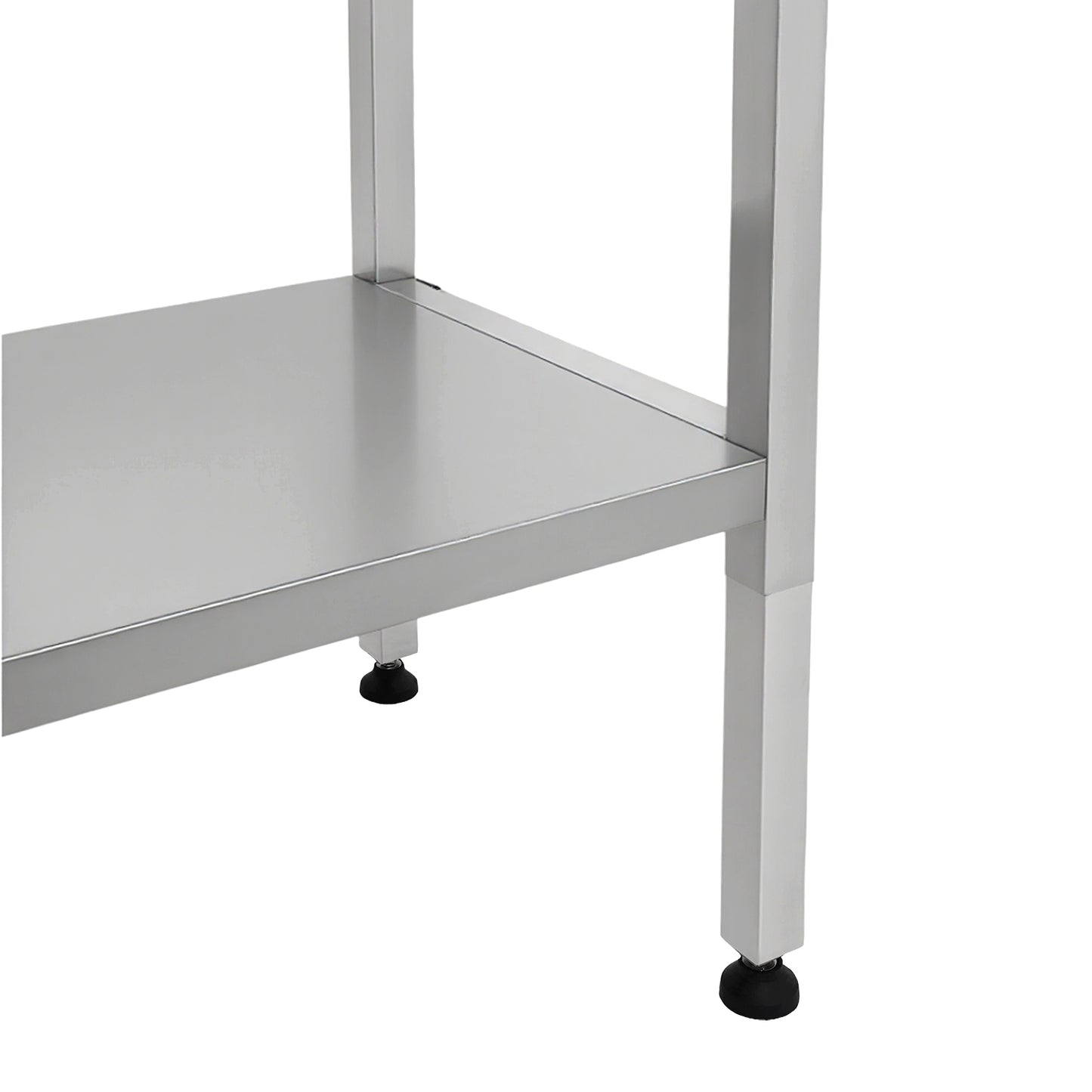 Stainless Steel Elevating Work Table with 50mm Backsplash 1200×700×750–1050mm - MCEWB7012B