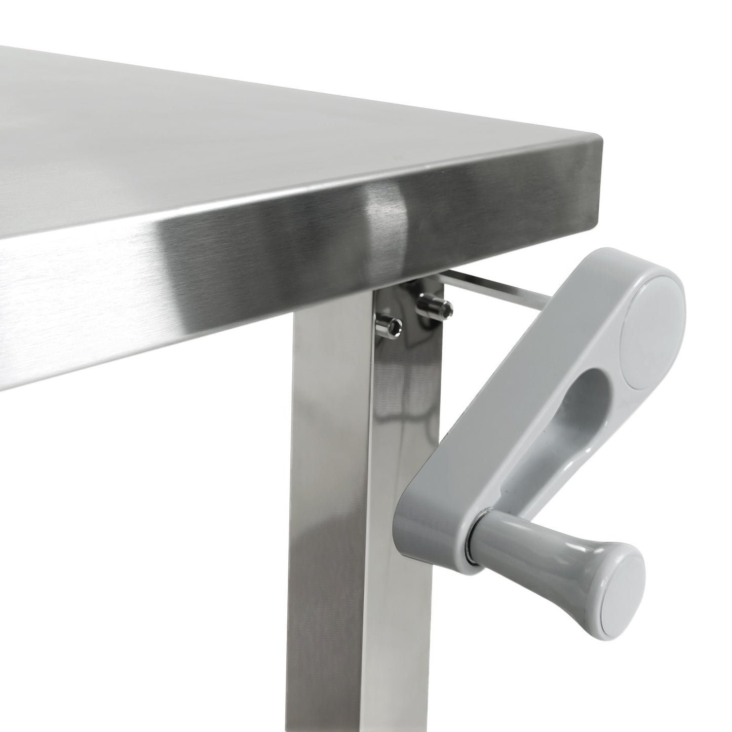 Stainless Steel Elevating Work Table with 50mm Backsplash 1400×700×750–1050mm - MCEWB7014B