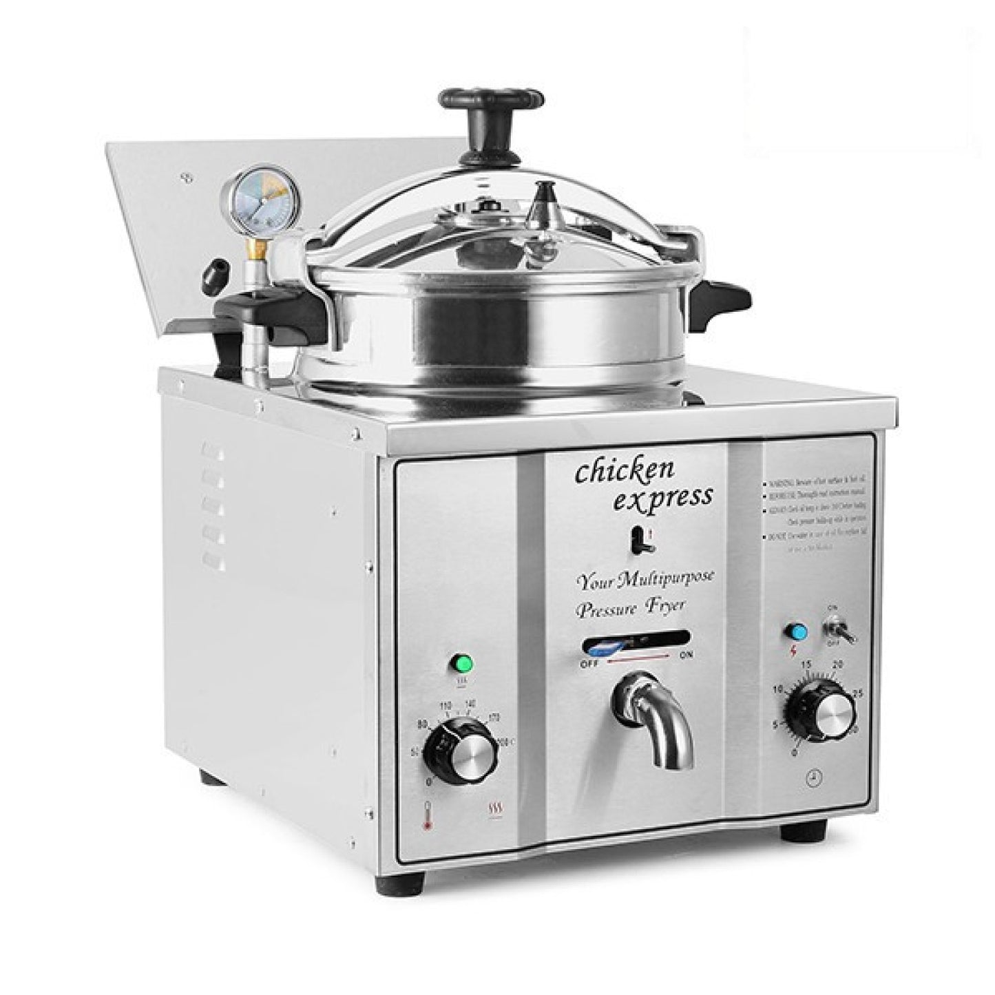 Commercial Pressure Fryer 15 litres 3kW Countertop - MDXZ16