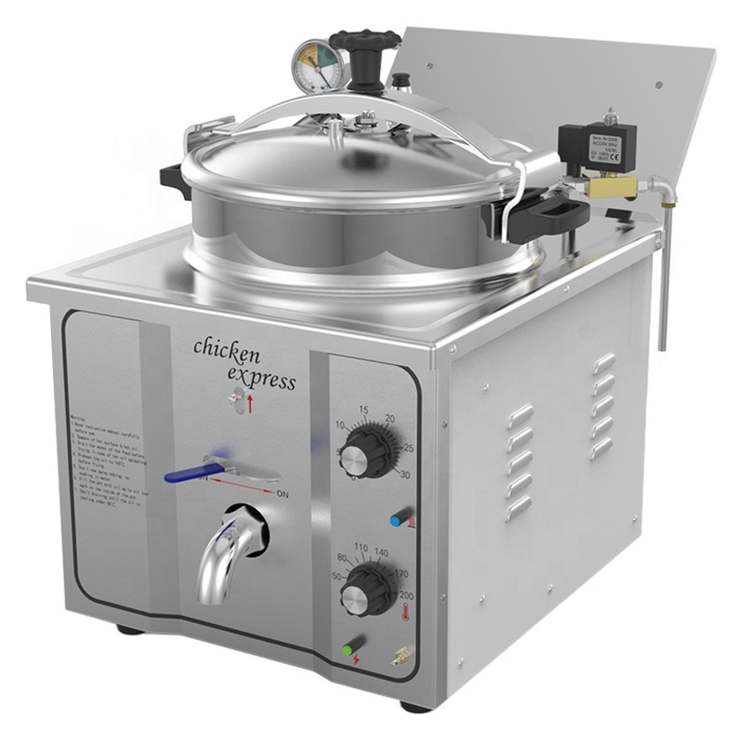 Commercial Pressure Fryer 15 litres 3kW Countertop - MDXZ16