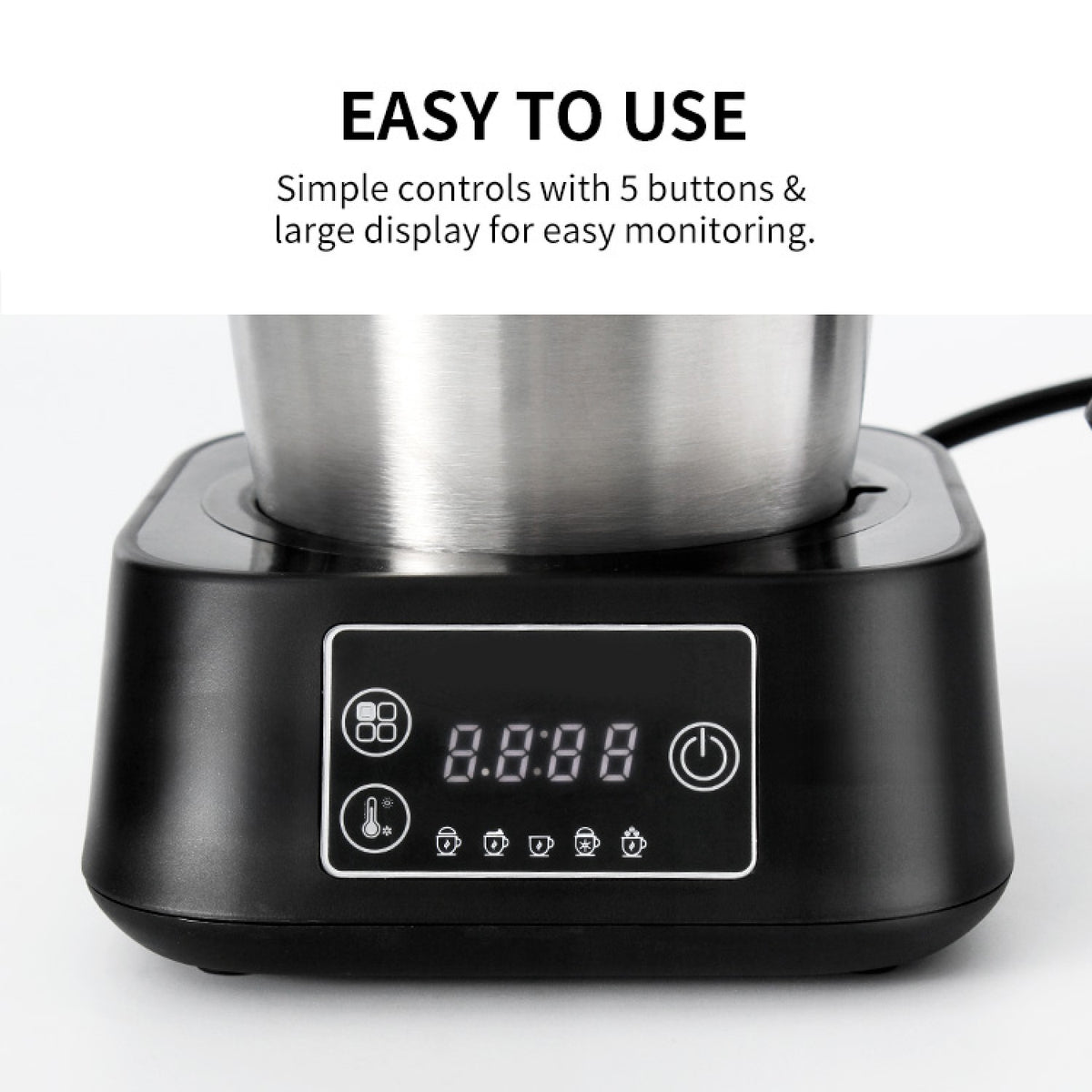 Commercial Electric Multifunction Milk Frother 500W Stainless Steel - MF0901