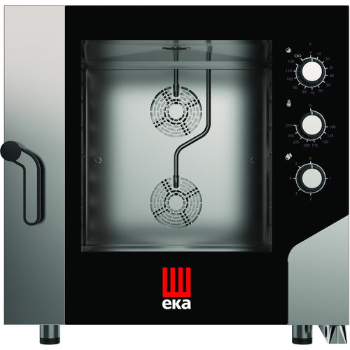 Professional Combi Steamer Electric 6 trays GN1/1 and 600x400mm Electromechanic Controls Direct steam - MKF616S