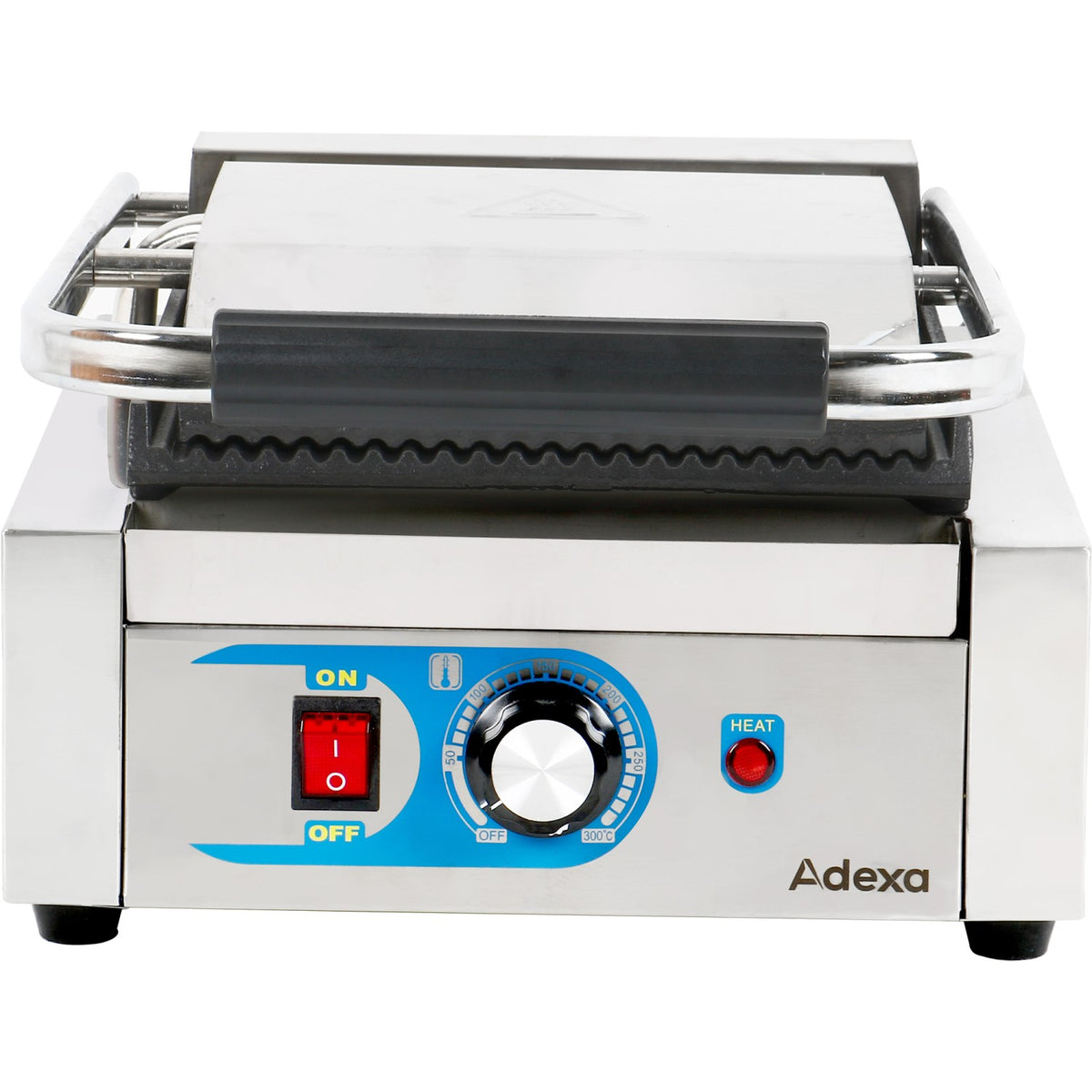 Heavy Duty Panini Contact grill Single Ribbed - MLP811