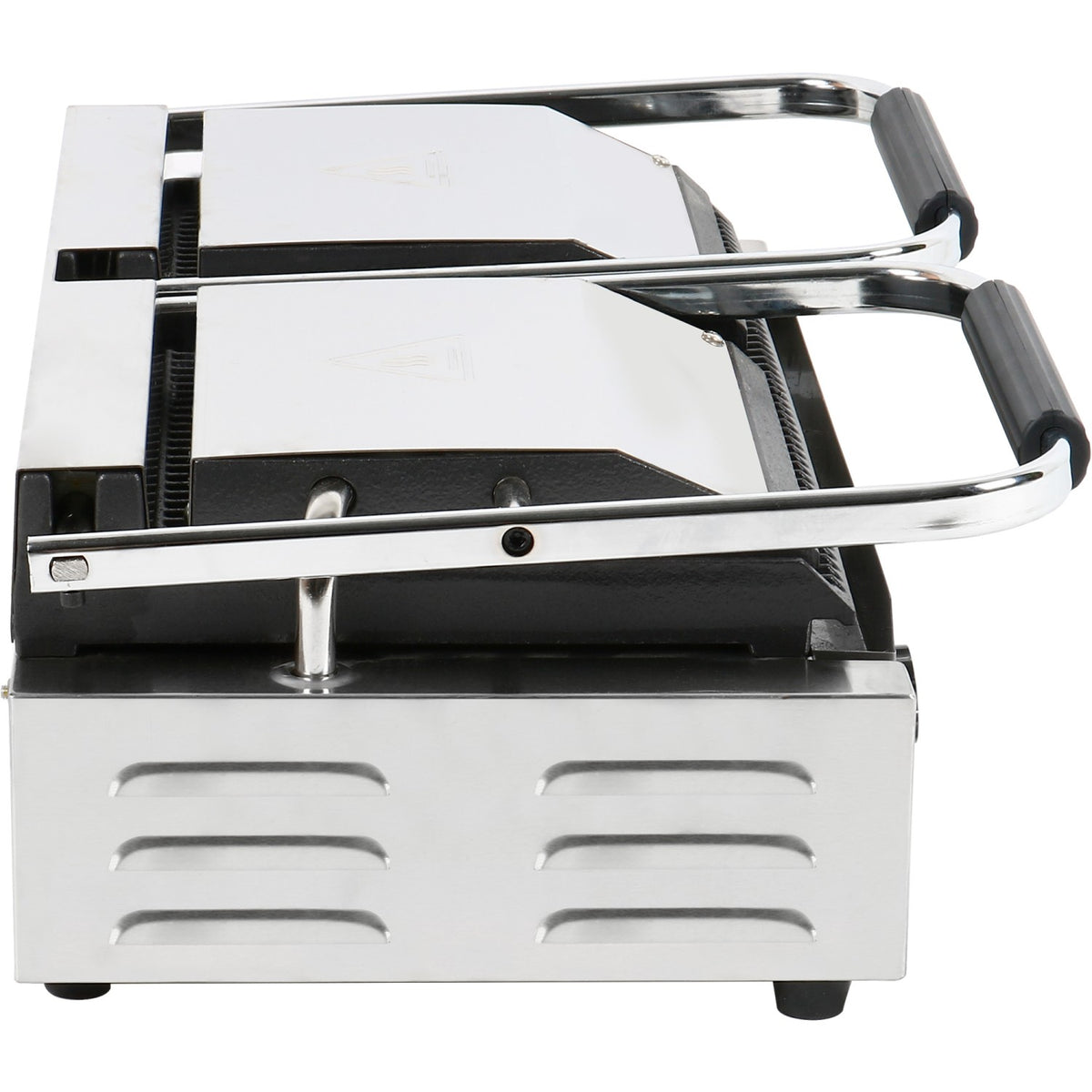 Heavy Duty Twin Panini Contact grill Dual Zone 3.6kW Ribbed - MLP813