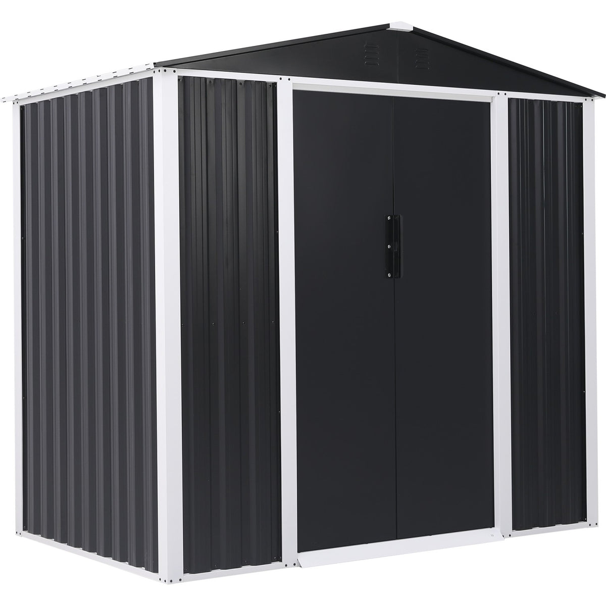 Metal Shed with Sliding door & Zinc Frame Width 1950mm Depth 1230mm - MSA01