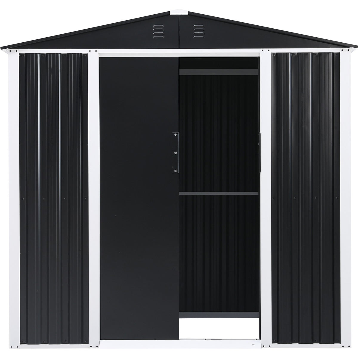 Metal Shed with Sliding door & Zinc Frame Width 1950mm Depth 1230mm - MSA01