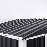 Metal Shed with Sliding door & Zinc Frame Width 1950mm Depth 1230mm - MSA01