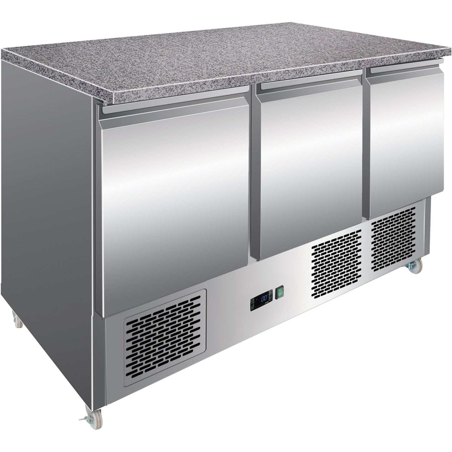 Refrigerated Prep Counter Marble top 3 doors - MTS93