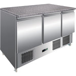 Refrigerated Prep Counter Marble top 3 doors - MTS93
