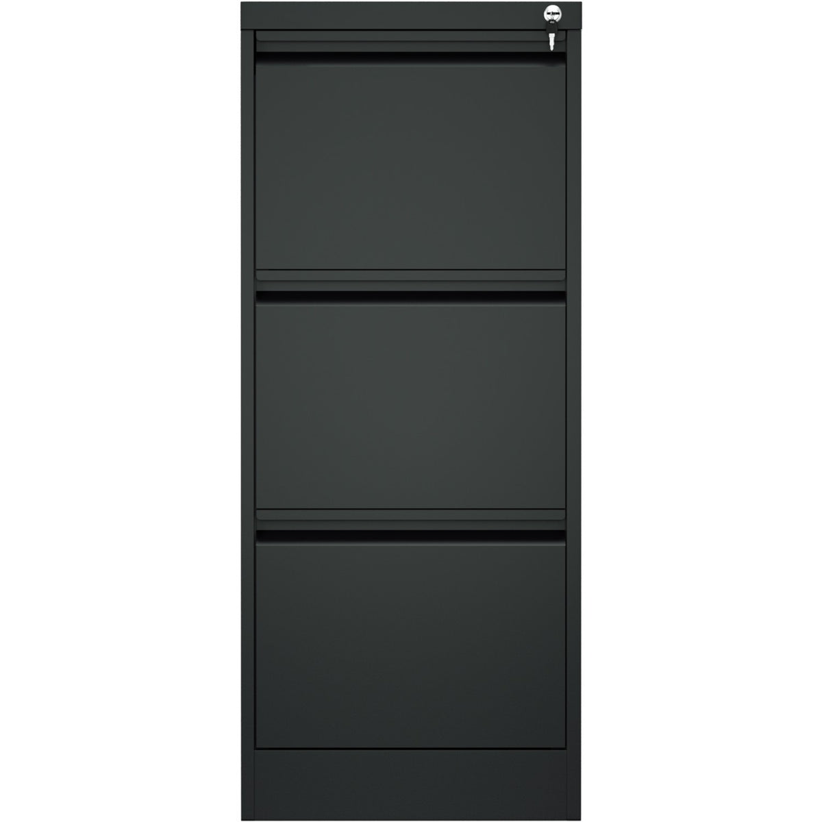 Professional Filing Cabinet 3 drawer 460x620x1025mm Black - MXDC2BLACK