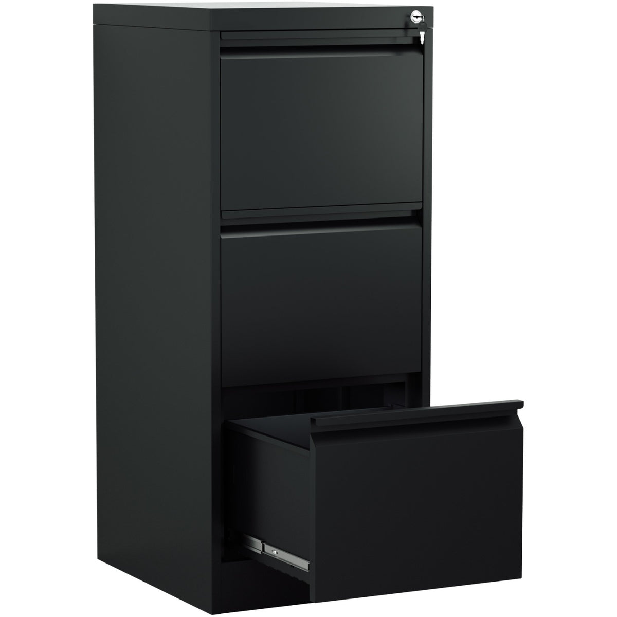 Professional Filing Cabinet 3 drawer 460x620x1025mm Black - MXDC2BLACK