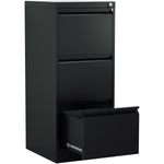 Professional Filing Cabinet 3 drawer 460x620x1025mm Black - MXDC2BLACK