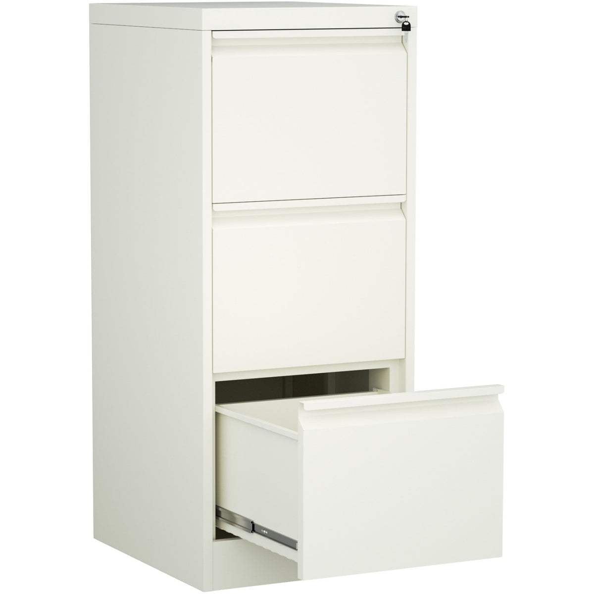 Professional Filing Cabinet 3 drawer 460x620x1025mm White - MXDC2WHITE