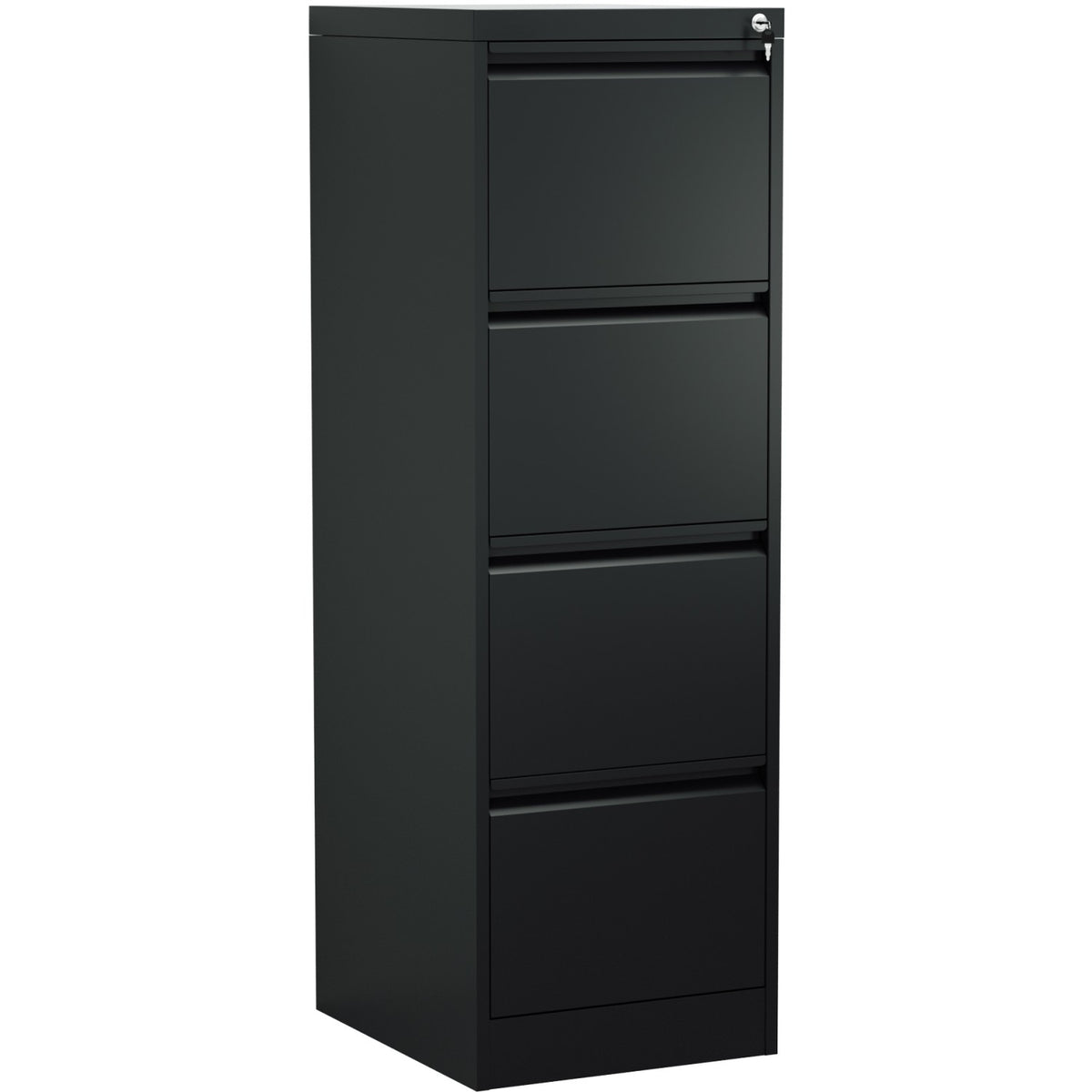 Professional Filing Cabinet 4 drawer 460x620x1330mm Black - MXDC3BLACK