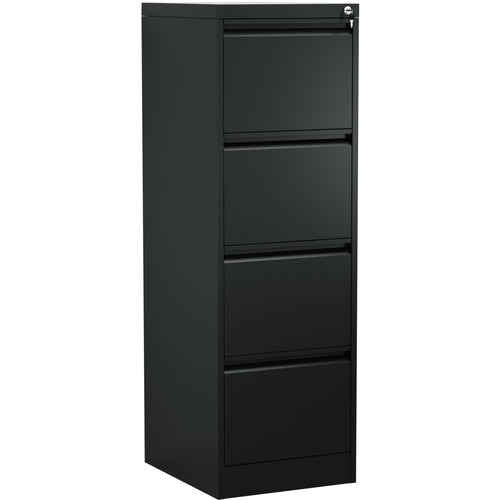 Professional Filing Cabinet 4 drawer 460x620x1330mm Black - MXDC3BLACK