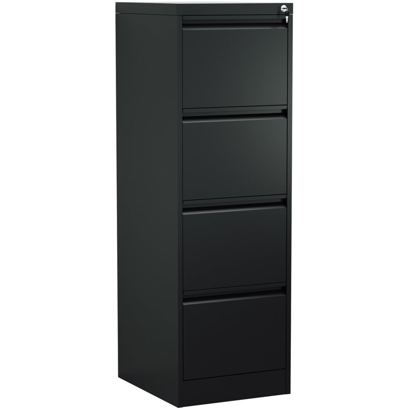Professional Filing Cabinet 4 drawer 460x620x1330mm Black - MXDC3BLACK