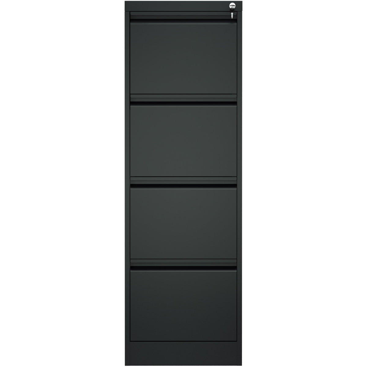 Professional Filing Cabinet 4 drawer 460x620x1330mm Black - MXDC3BLACK