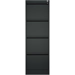 Professional Filing Cabinet 4 drawer 460x620x1330mm Black - MXDC3BLACK